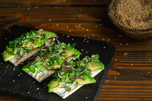 Avocado Micro Greens Cracker