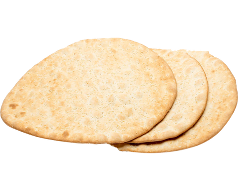 Round Cracker Bread White with Sesame Seed