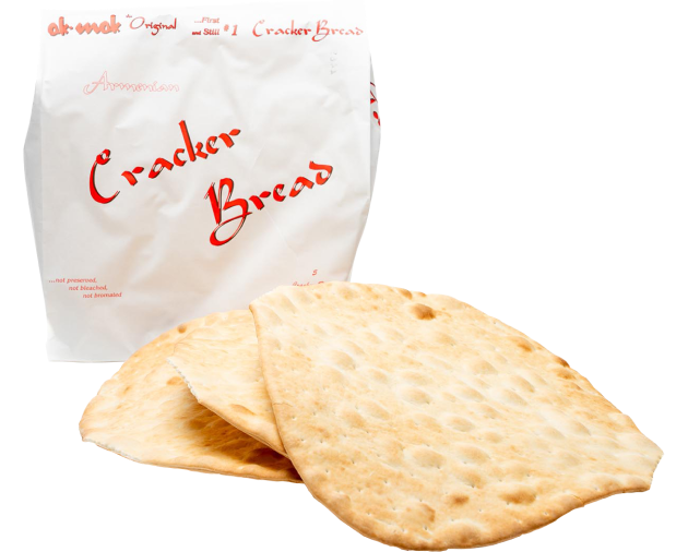 Round Cracker Bread White No Sesame Seed