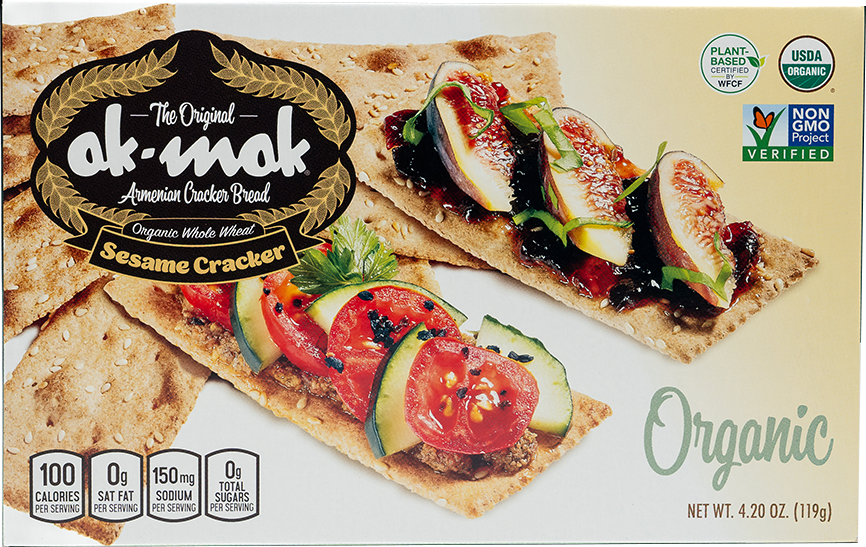 Organic Plant Based Whole Wheat Sesame Cracker