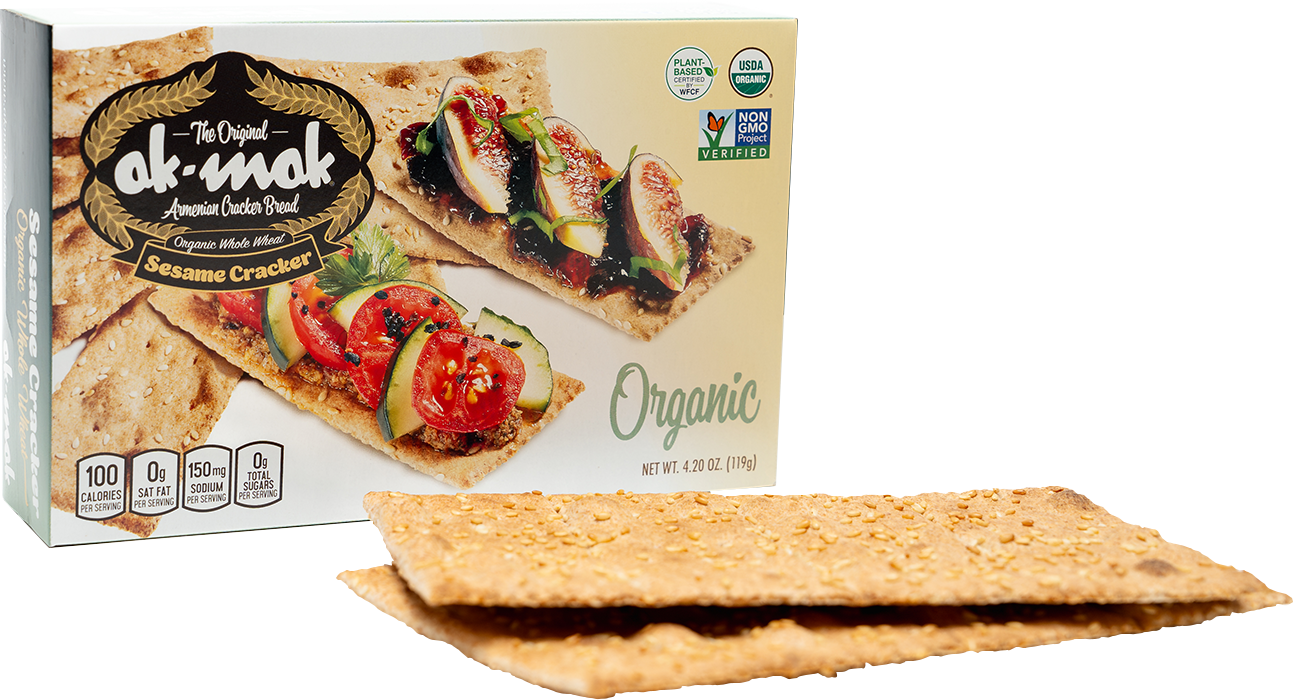Organic Plant Based Whole Wheat Sesame Cracker