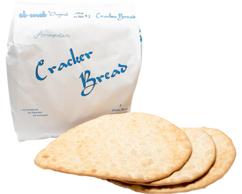 Round Cracker Bread White with Sesame Seed