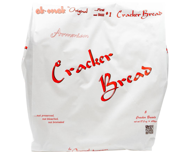 Round Cracker Bread White No Sesame Seed